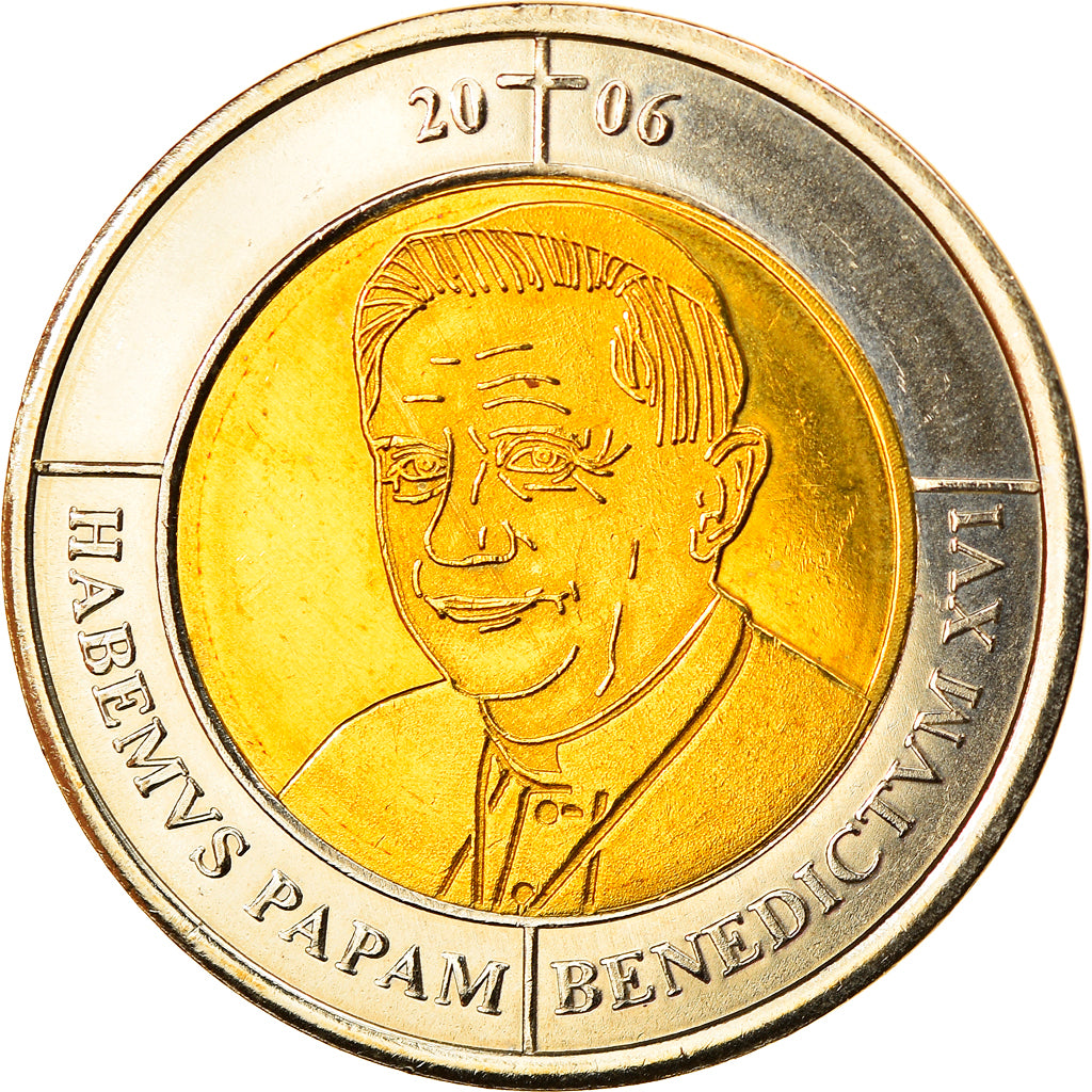 Vatican, 2 Euro, Type 1, 2006, unofficial private coin, MS(65-70), Bi-Metallic