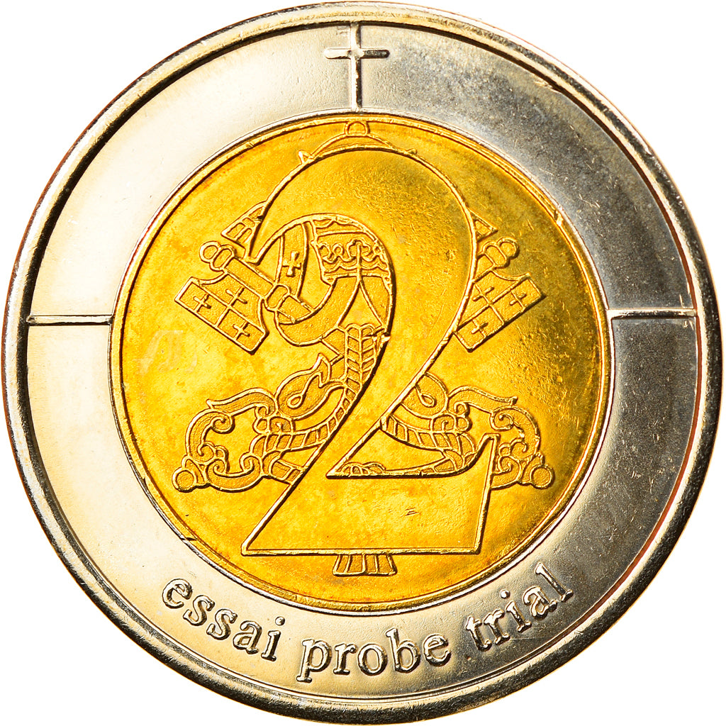 Vatican, 2 Euro, Type 1, 2006, unofficial private coin, MS(65-70), Bi-Metallic