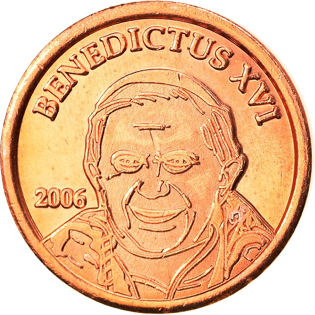 Vatican, Euro Cent, Type 2, 2006, unofficial private coin, MS(65-70), Copper