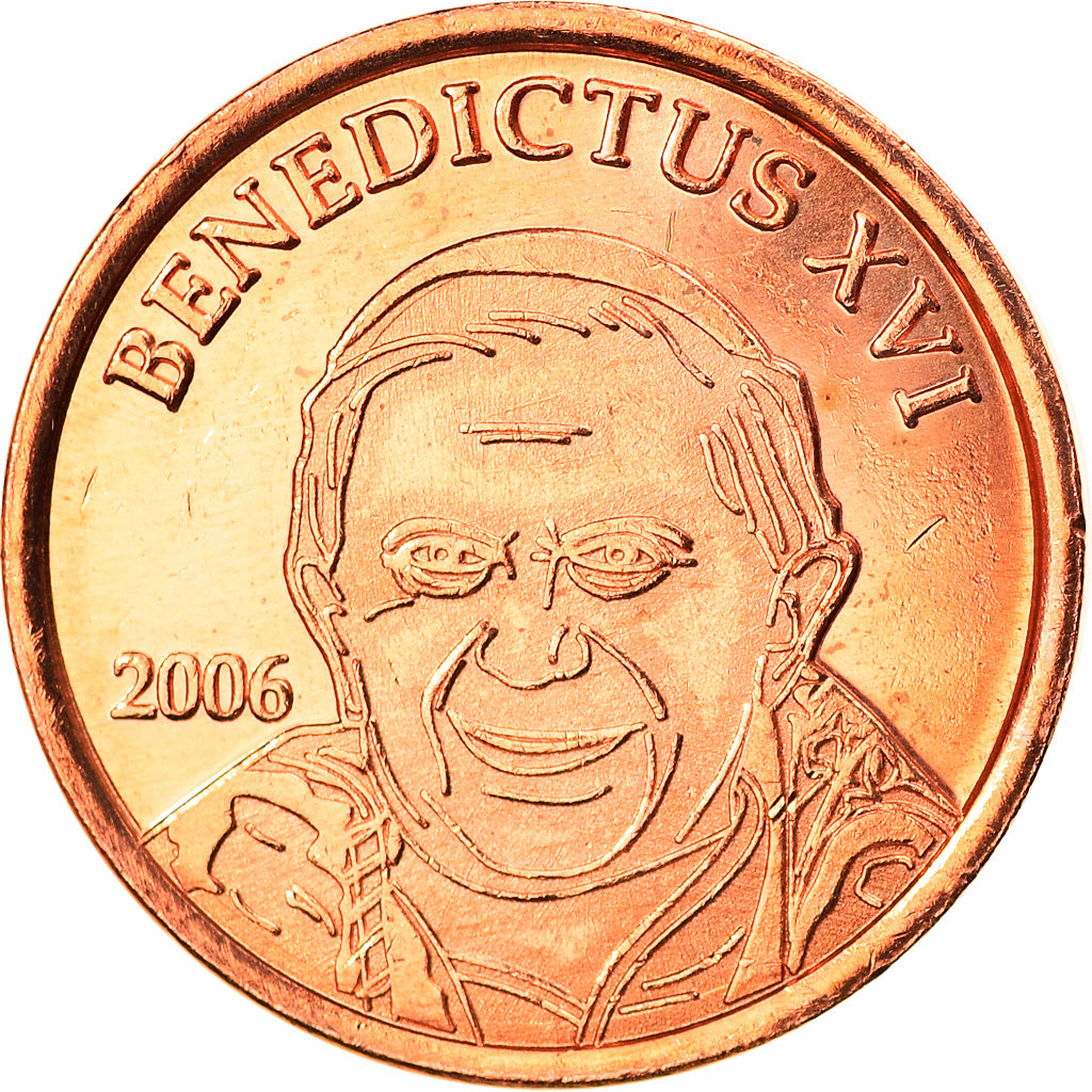 Watykan, 5 Euro Cent, Type 2, 2006, unofficial private coin, MS(65-70), Miedź