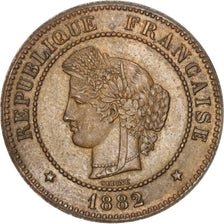 Coin, France, Cérès, 5 Centimes, 1882, Paris, AU(55-58), Bronze, KM:821.1