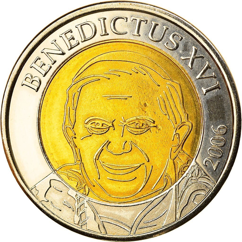 Vatican, 2 Euro, Type 2, 2006, unofficial private coin, MS(65-70), Bi-Metallic