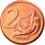 Vaticano, 2 Euro Cent, Type 3, 2006, unofficial private coin, FDC, Cobre chapado