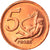 Vaticano, 5 Euro Cent, Type 3, 2006, unofficial private coin, FDC, Cobre chapado
