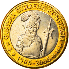 Vatican, Euro, Type 3, 2006, unofficial private coin, MS(65-70), Bi-Metallic