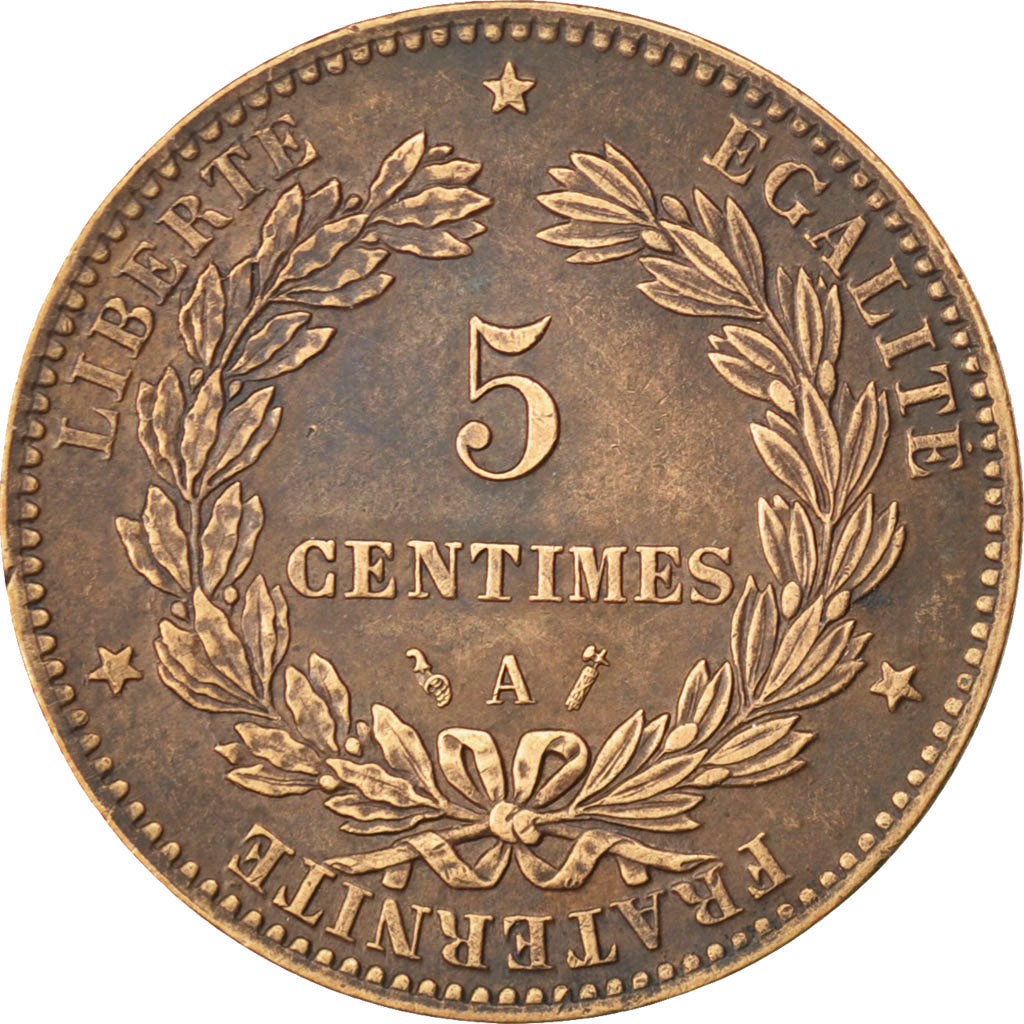 IIIème République, 5 Centimes Cérès 1885 A, KM 821.1