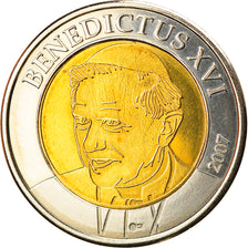 Vatican, 2 Euro, 2007, unofficial private coin, MS(65-70), Bi-Metallic