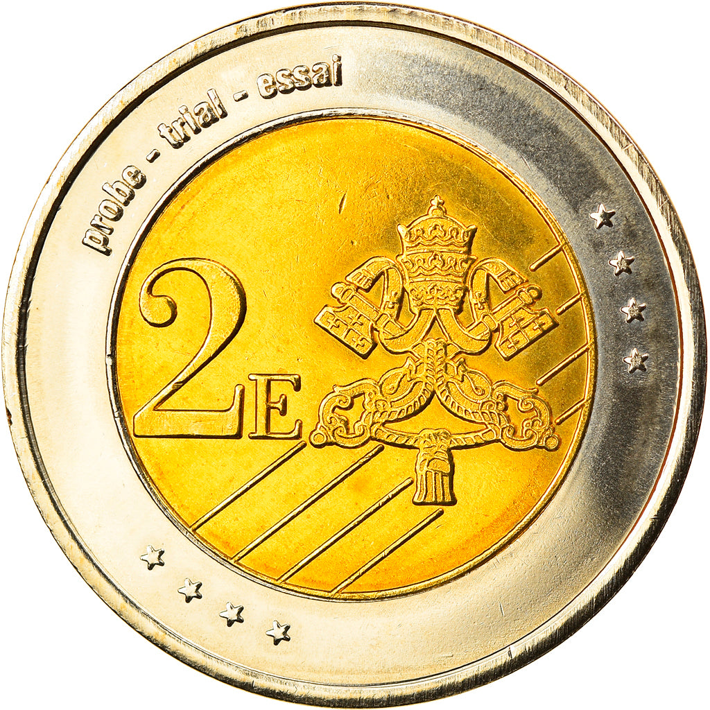 Vatican, 2 Euro, 2007, unofficial private coin, MS(65-70), Bi-Metallic