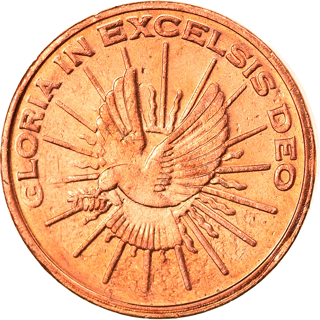 Vatican, Euro Cent, unofficial private coin, MS(65-70), Copper Plated Steel