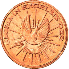 Vatican, Euro Cent, unofficial private coin, MS(65-70), Copper Plated Steel