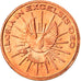 Vatican, Euro Cent, unofficial private coin, MS(65-70), Copper Plated Steel