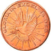 Vaticano, 2 Euro Cent, unofficial private coin, FDC, Acciaio placcato rame