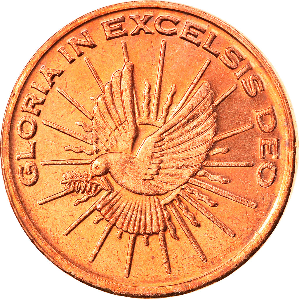 Vatican, 5 Euro Cent, unofficial private coin, MS(65-70), Copper Plated Steel
