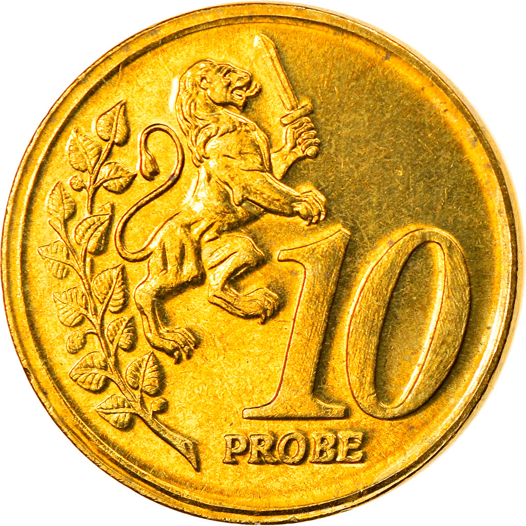 Vatican, 10 Euro Cent, unofficial private coin, MS(65-70), Brass