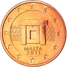 Malta, Euro Cent, 2011, Paris, MS(65-70), Copper Plated Steel, KM:125