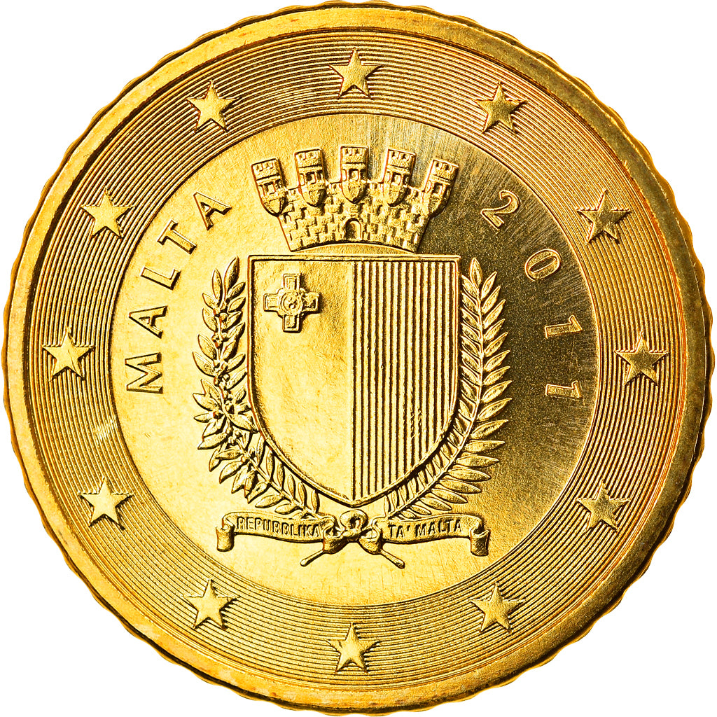Malta, 50 Euro Cent, 2011, Paris, FDC, Tin, KM:130