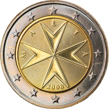 Malta, 2 Euro, 2008, Paris, MS(65-70), Bi-Metallic, KM:132