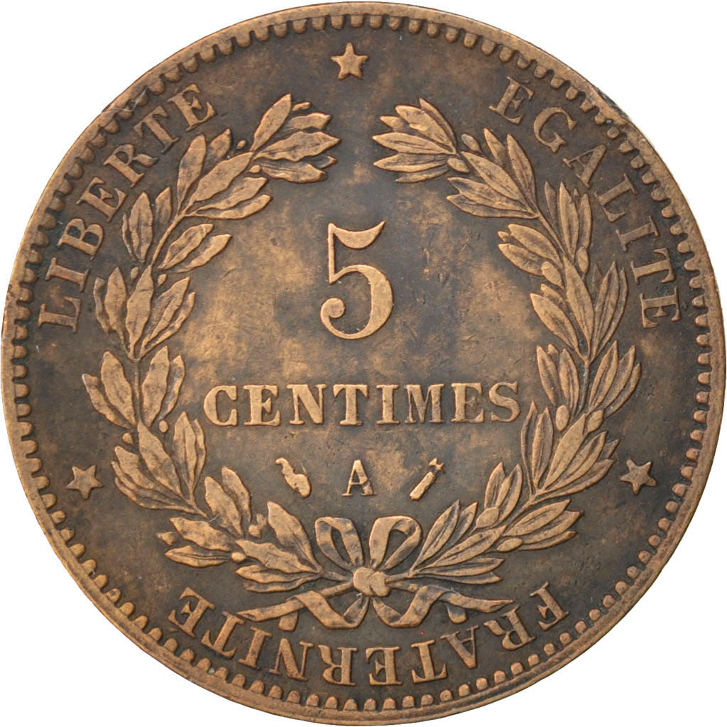 Coin, France, Cérès, 5 Centimes, 1888, Paris, EF(40-45), Bronze, KM:821.1