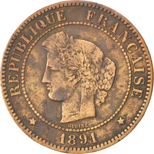 IIIème République, 5 Centimes Cérès 1891 A, KM 821.1