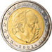 Monaco, 2 Euro, 2001, MS(63), Bi-Metallic, KM:186