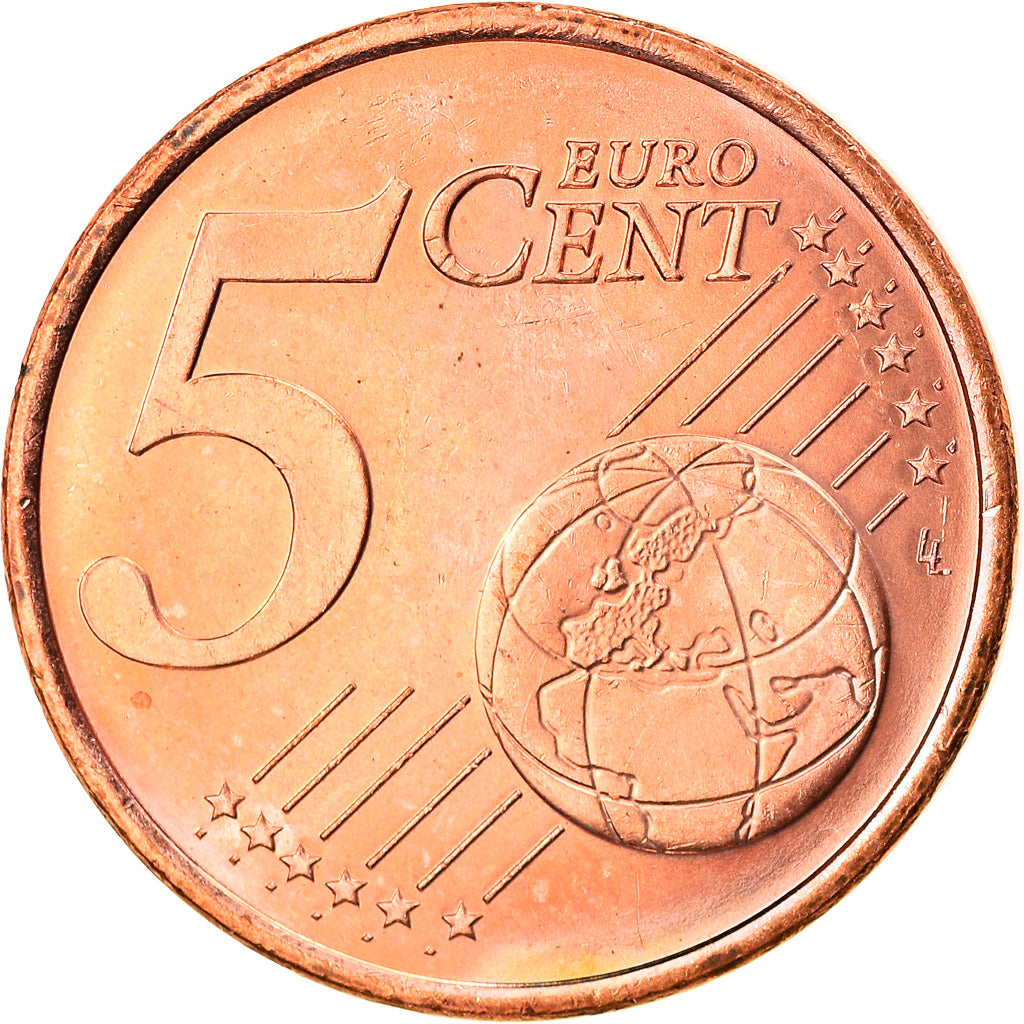 Monaco, 5 Euro Cent, 2001, Paris, MS(63), Copper Plated Steel, KM:169
