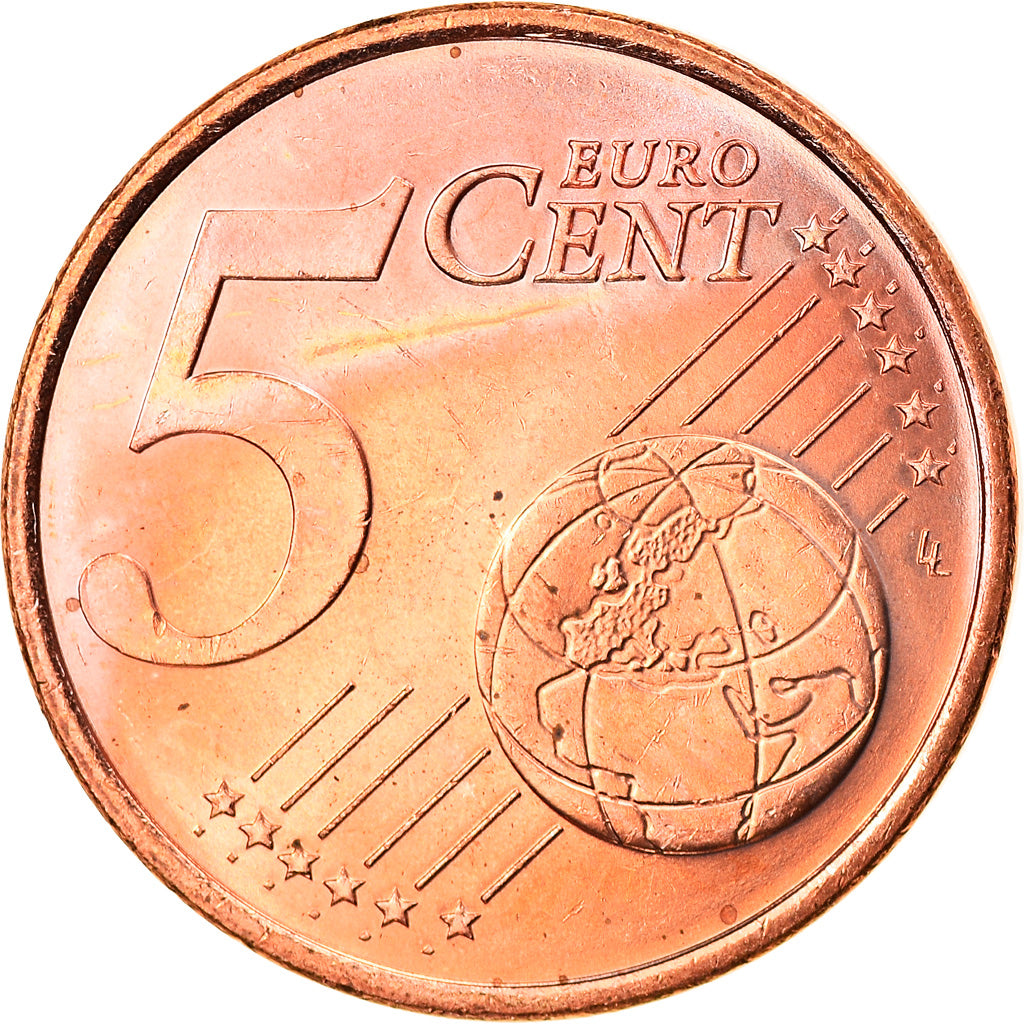 Monaco, 5 Euro Cent, 2001, Paris, MS(63), Copper Plated Steel, KM:169