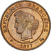 Coin, France, Cérès, 5 Centimes, 1897, Paris, MS(60-62), Bronze, KM:821.1