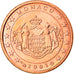 Monaco, Euro Cent, 2001, Paris, SPL, Acciaio placcato rame, KM:167
