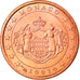 Monaco, Euro Cent, 2001, Paris, MS(63), Copper Plated Steel, KM:167
