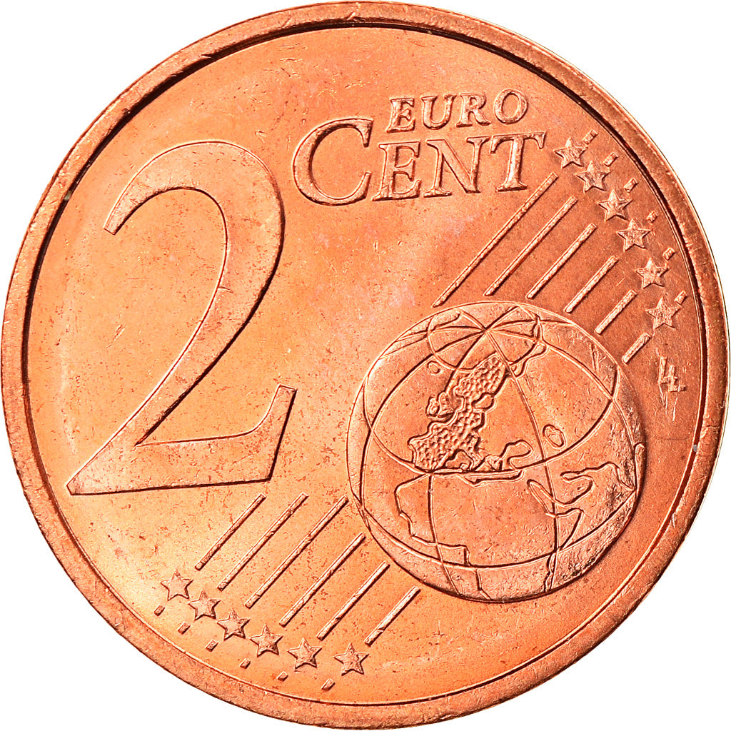 Mónaco, 2 Euro Cent, 2001, SC, Cobre chapado en acero, KM:168