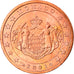 Monaco, 2 Euro Cent, 2001, MS(63), Copper Plated Steel, KM:168