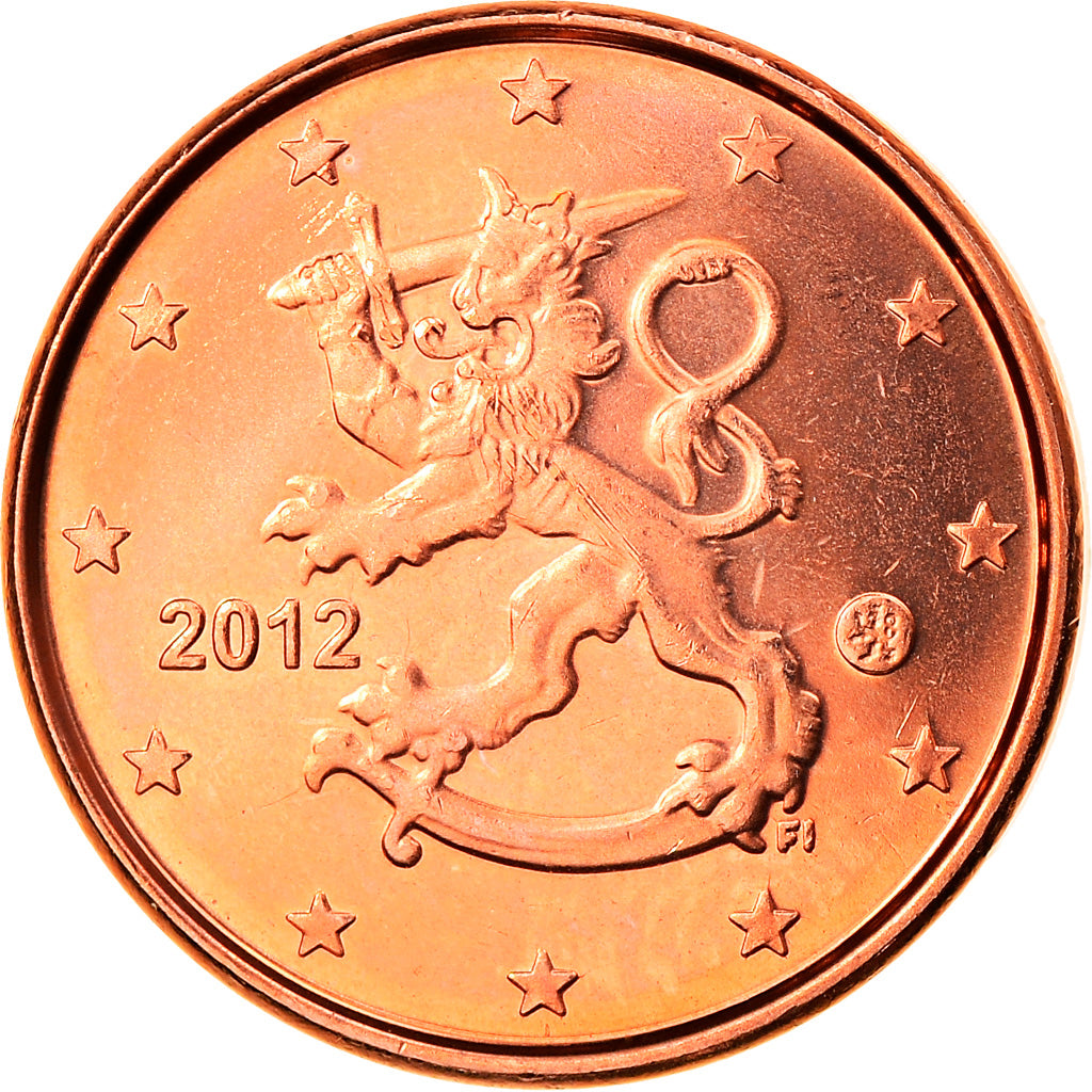 Finnland, Euro Cent, 2012, Vantaa, STGL, Copper Plated Steel, KM:98