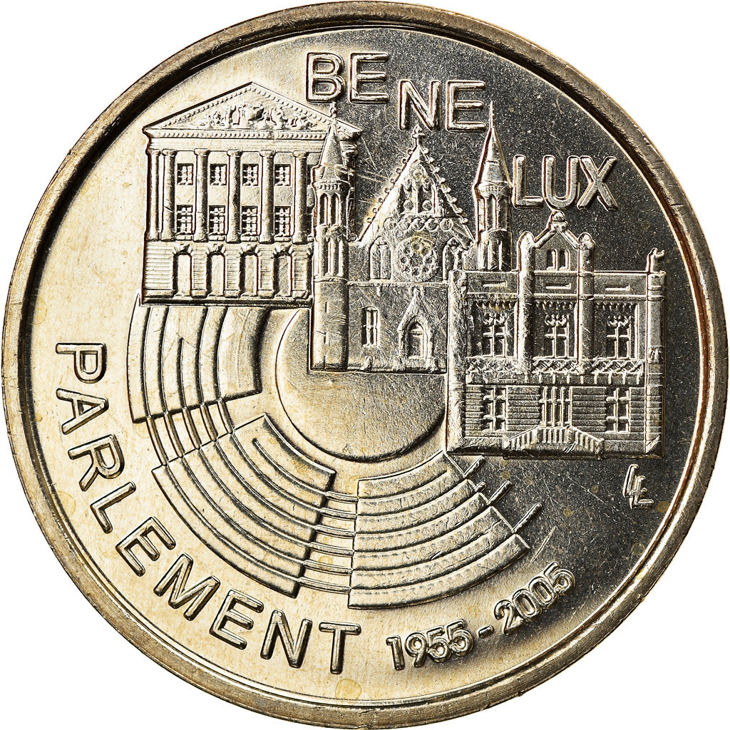 Bélgica, Token, Benelux, 2005, MS(63), Cobre-níquel