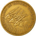 Coin, Equatorial Guinea, 25 Francos, 1985, Paris, EF(40-45), Aluminum-Bronze