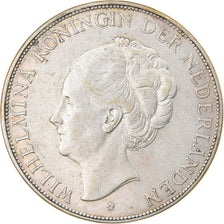 Moneda, Países Bajos, Wilhelmina I, 2-1/2 Gulden, 1930, BC+, Plata, KM:165