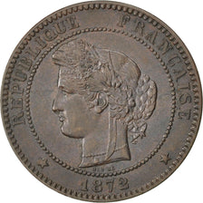 Coin, France, Cérès, 10 Centimes, 1872, Bordeaux, EF(40-45), Bronze, KM:815.2