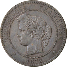 Monnaie, France, Cérès, 10 Centimes, 1872, Bordeaux, TB+, Bronze, KM:815.2