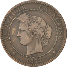 Monnaie, France, Cérès, 10 Centimes, 1872, Paris, TB, Bronze, KM:815.1