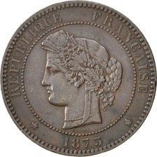 Monnaie, France, Cérès, 10 Centimes, 1873, Paris, TTB, Bronze, KM:815.1