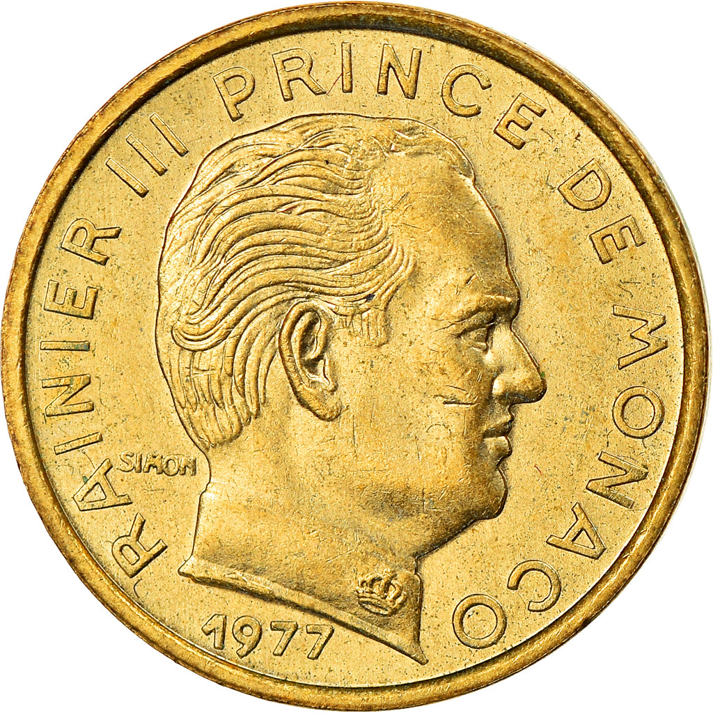 Monnaie, Monaco, Rainier III, 5 Centimes, 1977, SUP, Aluminum-Bronze, Gadoury:MC