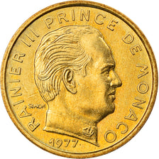 Munten, Monaco, Rainier III, 5 Centimes, 1977, PR, Aluminum-Bronze, KM:156