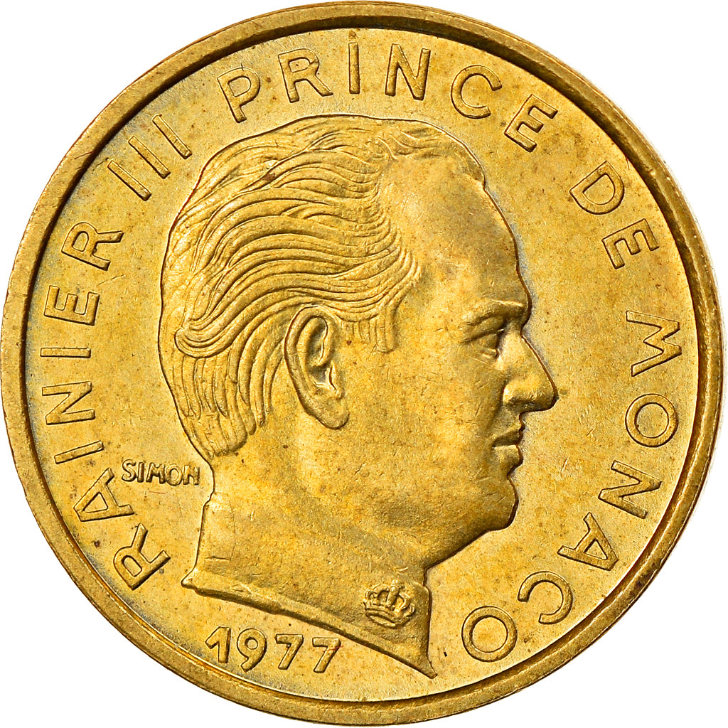 Moneta, Monaco, Rainier III, 5 Centimes, 1977, SPL-, Alluminio-bronzo, KM:156