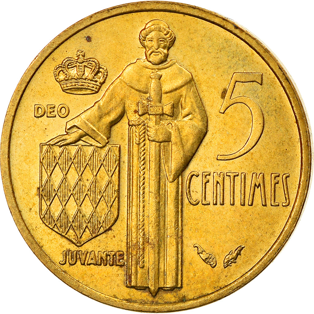 Moneta, Monaco, Rainier III, 5 Centimes, 1977, SPL-, Alluminio-bronzo, KM:156
