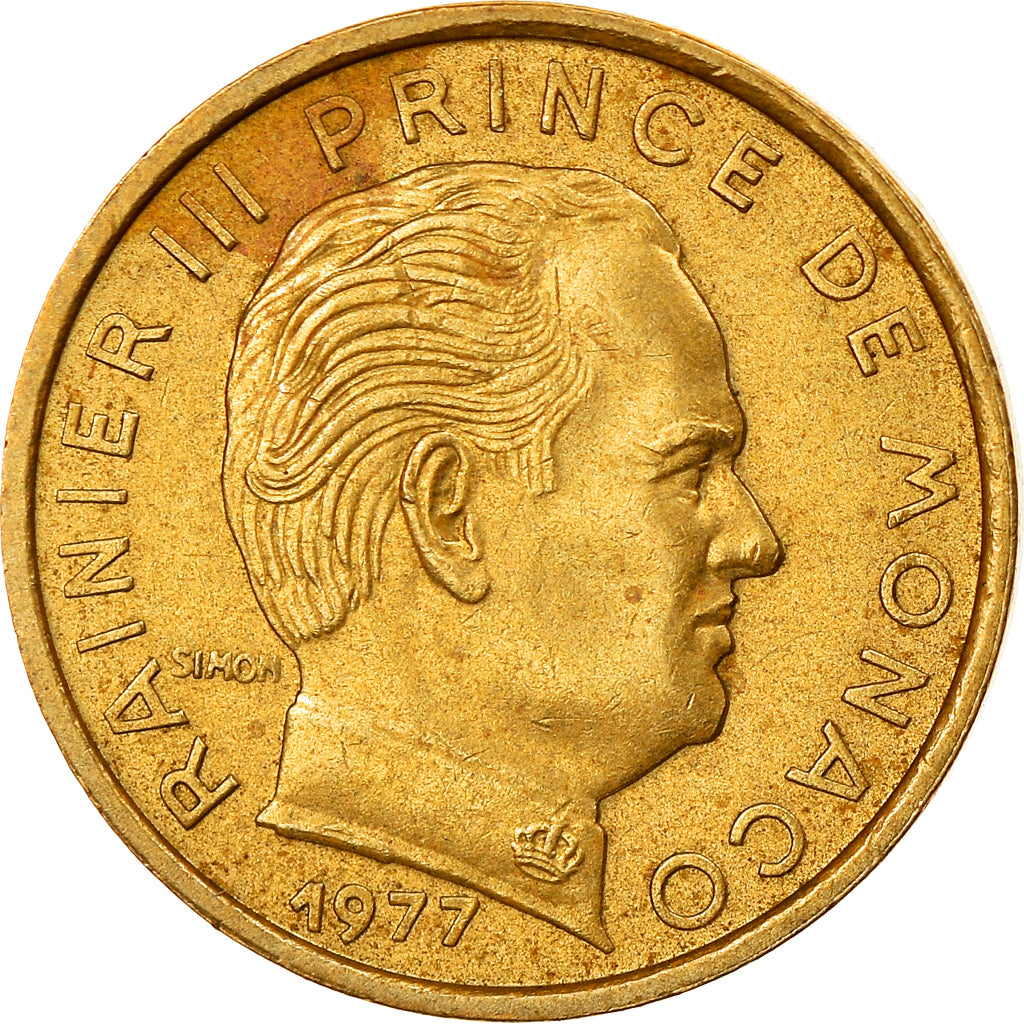 Coin, Monaco, Rainier III, 5 Centimes, 1977, AU(55-58), Aluminum-Bronze, KM:156