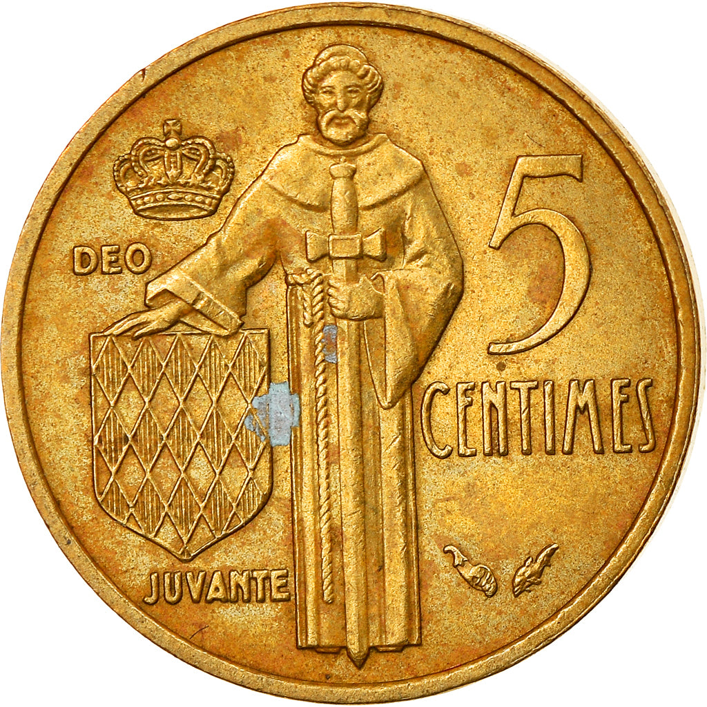 Coin, Monaco, Rainier III, 5 Centimes, 1977, AU(55-58), Aluminum-Bronze, KM:156