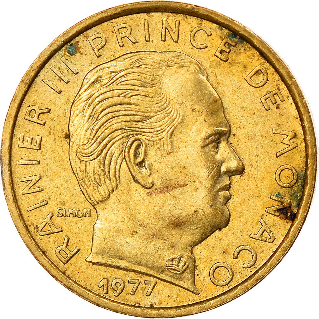 Münze, Monaco, Rainier III, 5 Centimes, 1977, VZ, Aluminum-Bronze, KM:156