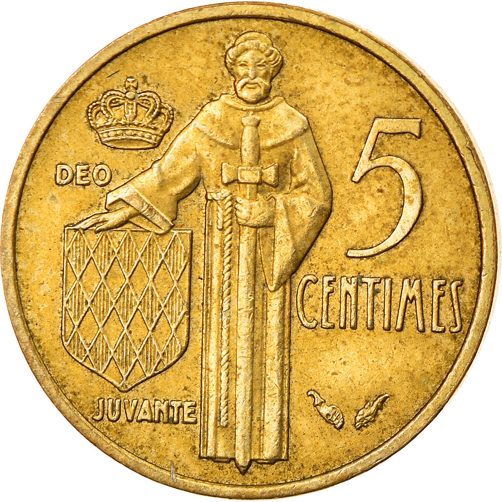 Monnaie, Monaco, Rainier III, 5 Centimes, 1977, SUP, Aluminum-Bronze, Gadoury:MC
