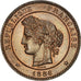 FRANCE, Cérès, 10 Centimes, 1886, Paris, KM #815.1, MS(60-62), Bronze, Gadoury #