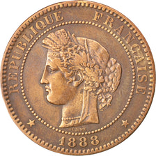 Francia, Cérès, 10 Centimes, 1888, Paris, BB, Bronzo, KM:815.1, Gadoury:265a