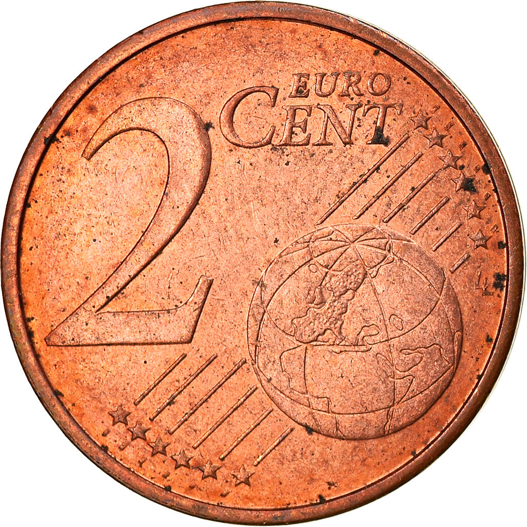 Lussemburgo, 2 Euro Cent, 2008, BB, Acciaio placcato rame, KM:76